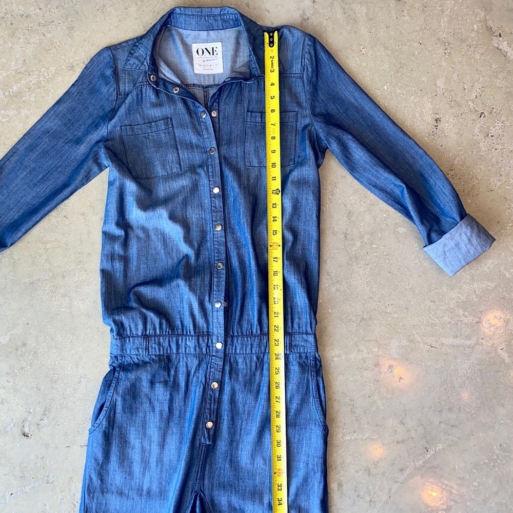 NWOT One Teaspoon Denim Long Sleeve Jumpsuit Size XS - Picture 10 of 16